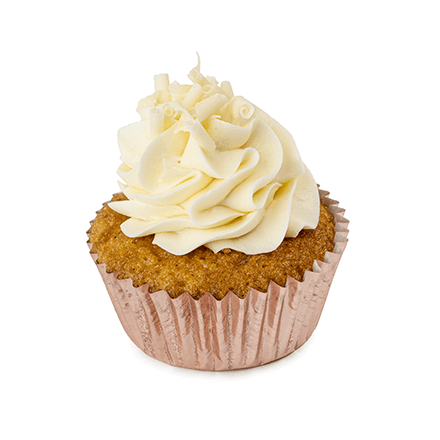 White chocolate & marakuja cupcake